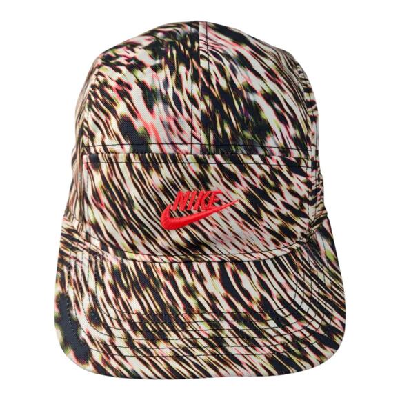 Nike 5 Panel AW84 DRI-FIT Hat Cap Abstract Design Swoosh - Picture 1 of 6
